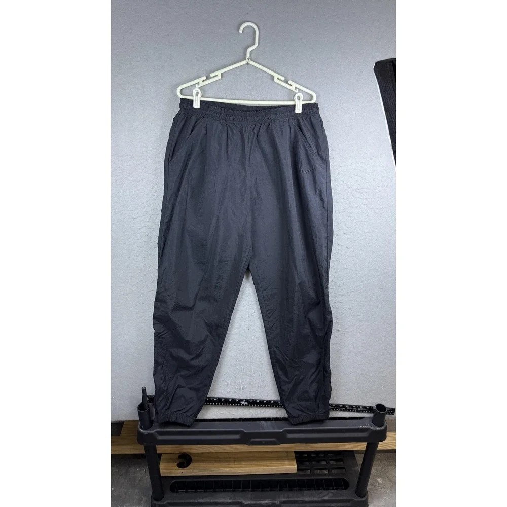 Vintage Nike Pants Mens‎ Large Black Windbreaker Track Nylon Joggers 90s